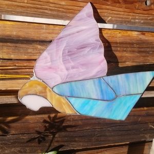 Stained glass angel